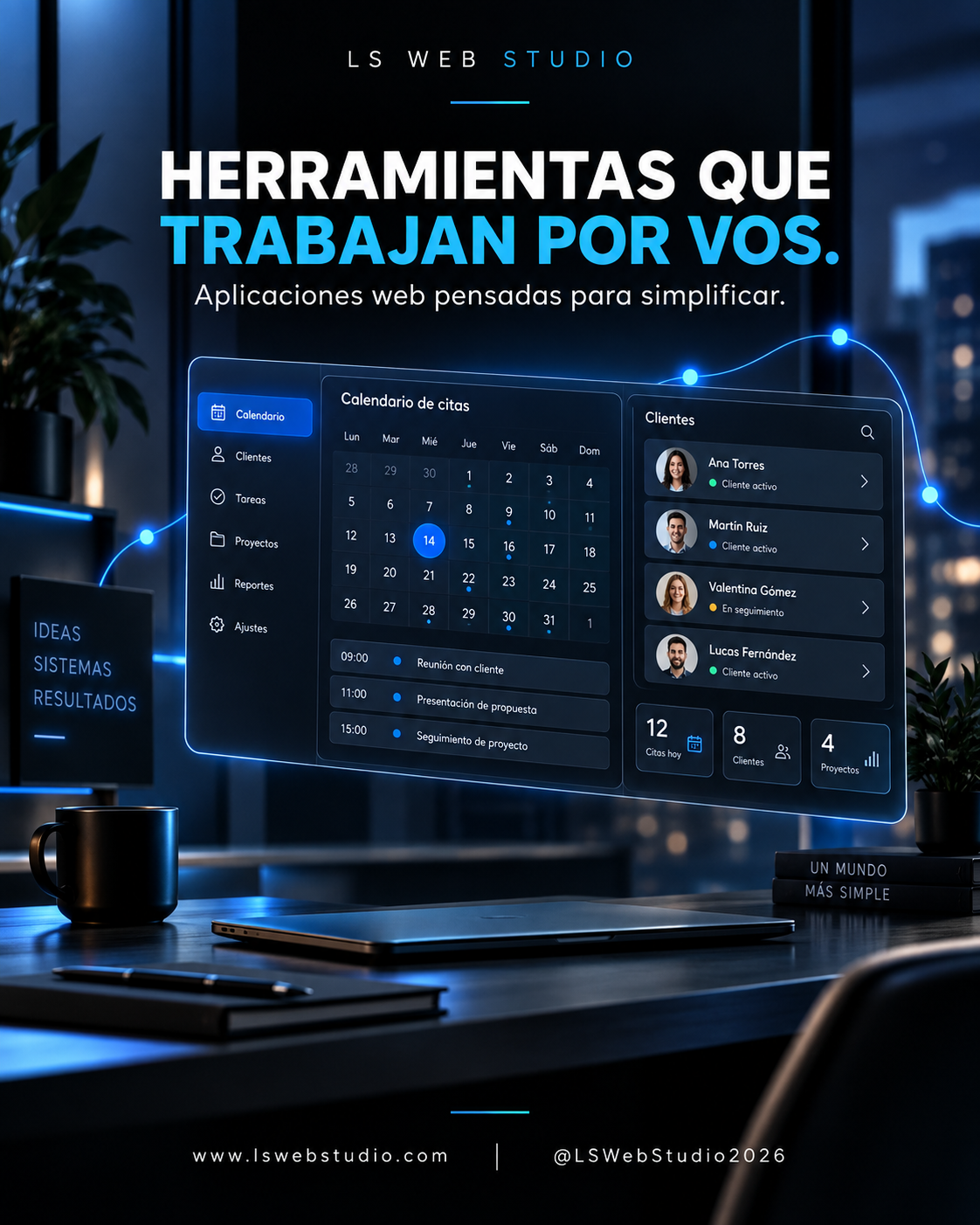 Herramientas que trabajan por vos. Aplicaciones web pensadas para simplificar.